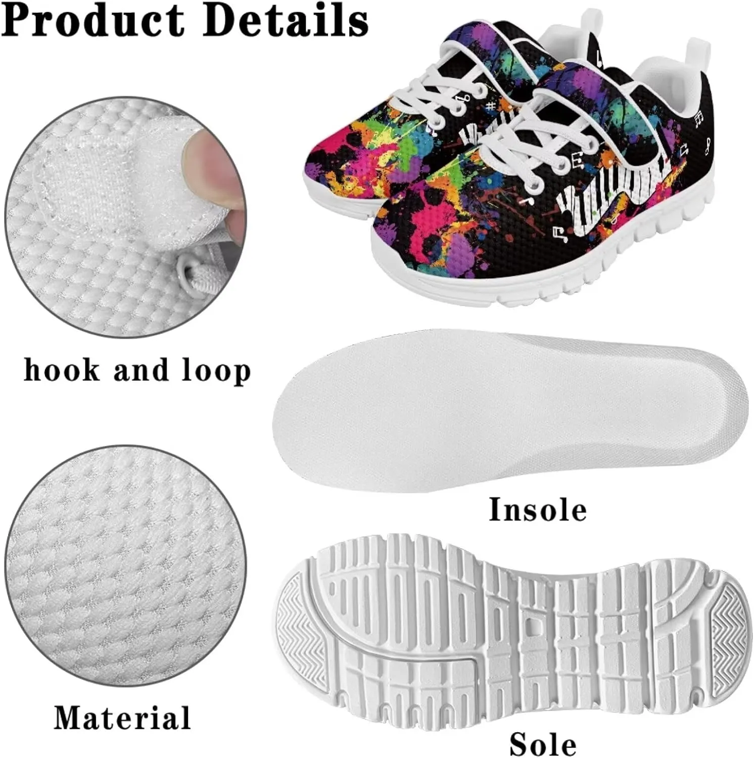 Doojoayie Little Kids Slip On Shoes Rubber Sneakers for Boys Outdoo Tennis Shoes