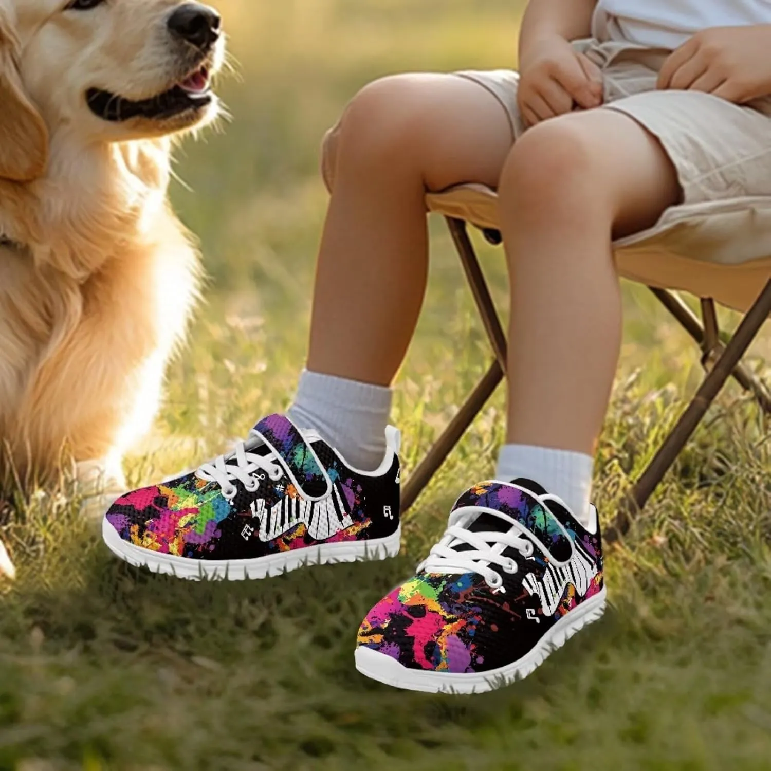 Doojoayie Little Kids Slip On Shoes Rubber Sneakers for Boys Outdoo Tennis Shoes