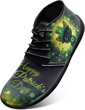 Howilath St. Patrick's Day Barefoot Running Shoes Men Extra Width Running Shoes Trail Running Sneakers for Walking Hiking