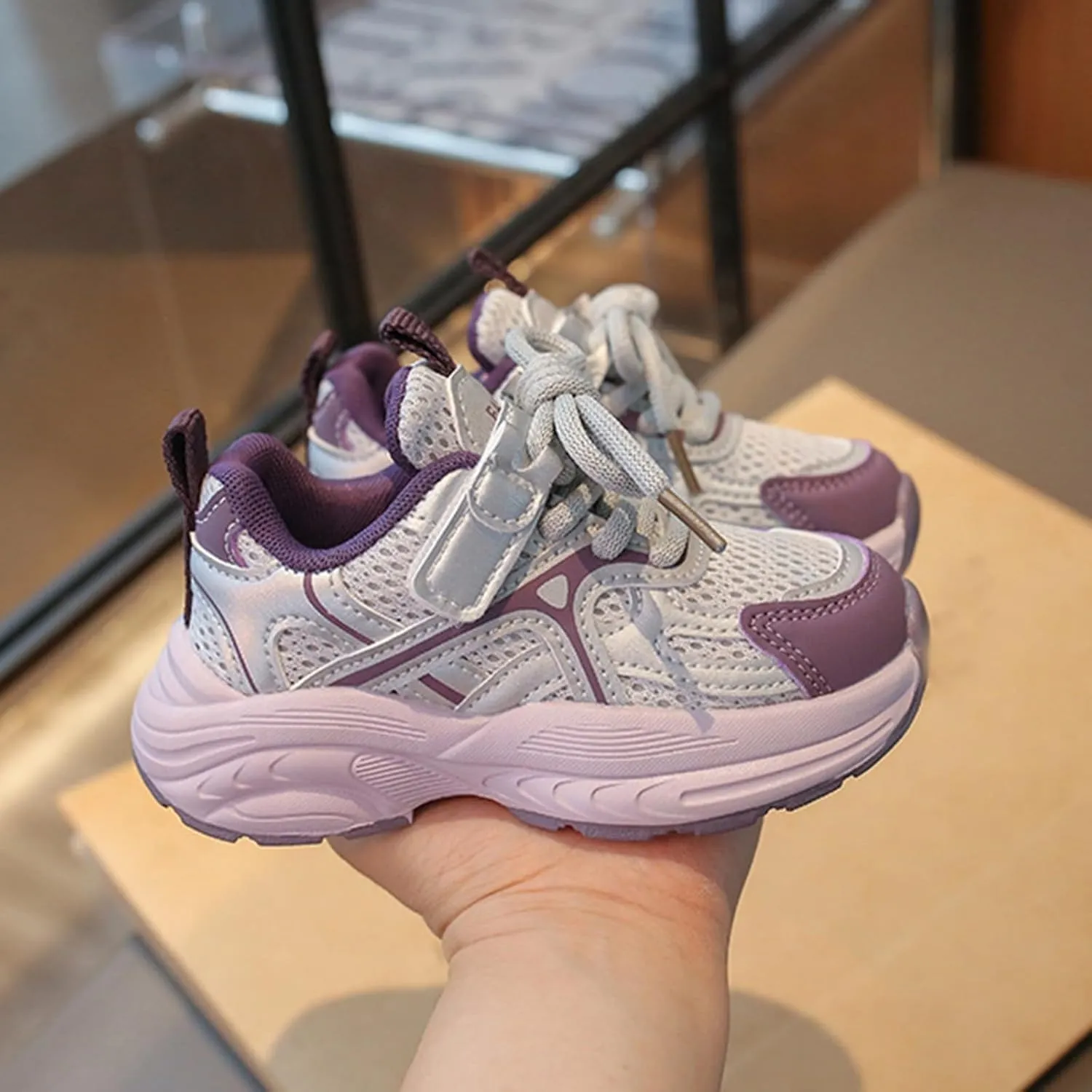 Kids Casual Sneakers for Boys Girls Running Sport Shoes Toddler Tennis Walking Tennis Casual Lace-Up Shoes