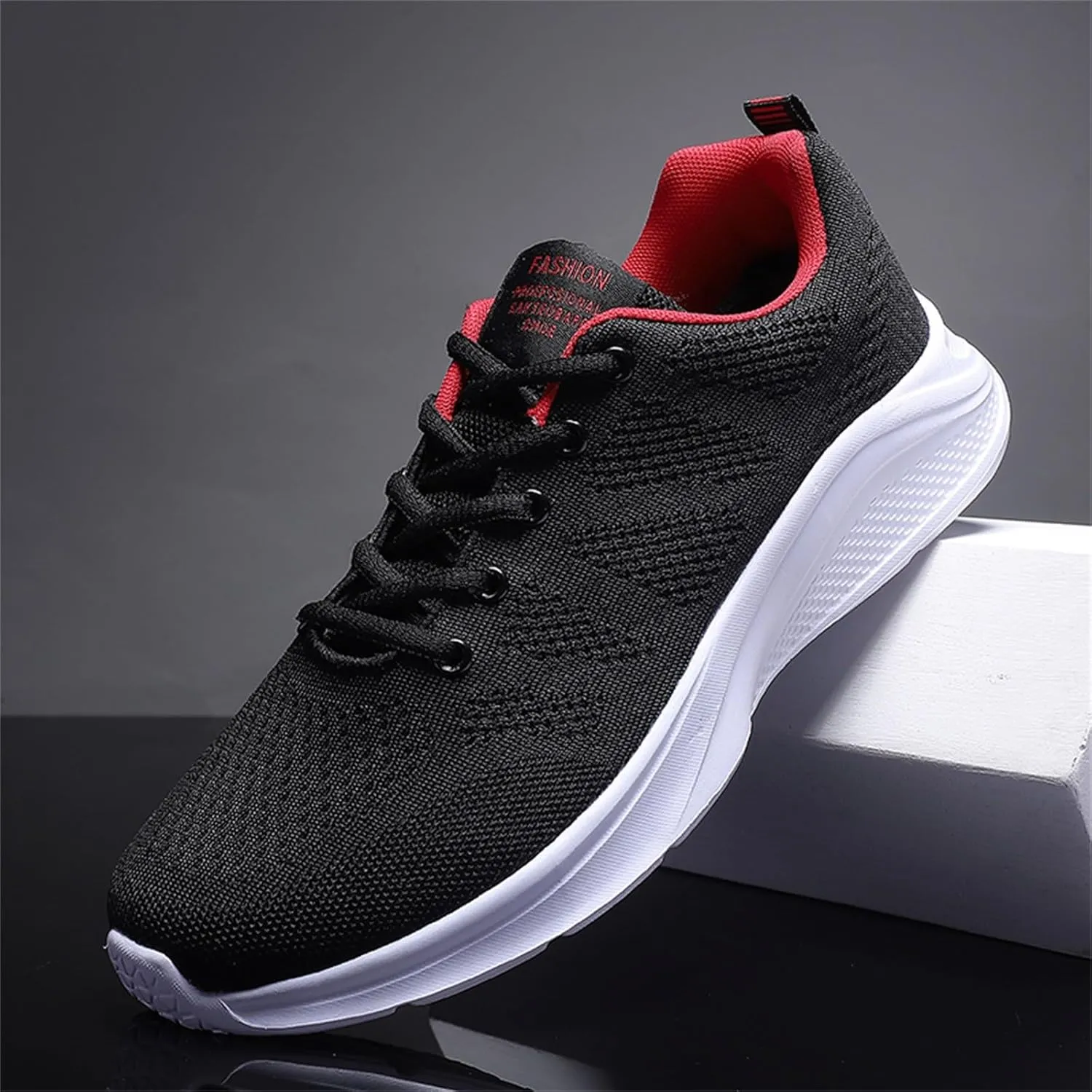 Mens Casual Running Sneakers,Brathable Non-Slip Walking Shoes for Men,Arch Support Low TOP Lace Up Fashion Sneaker for Long Standing Hiking Daily Work,Boys School Shoe Durable
