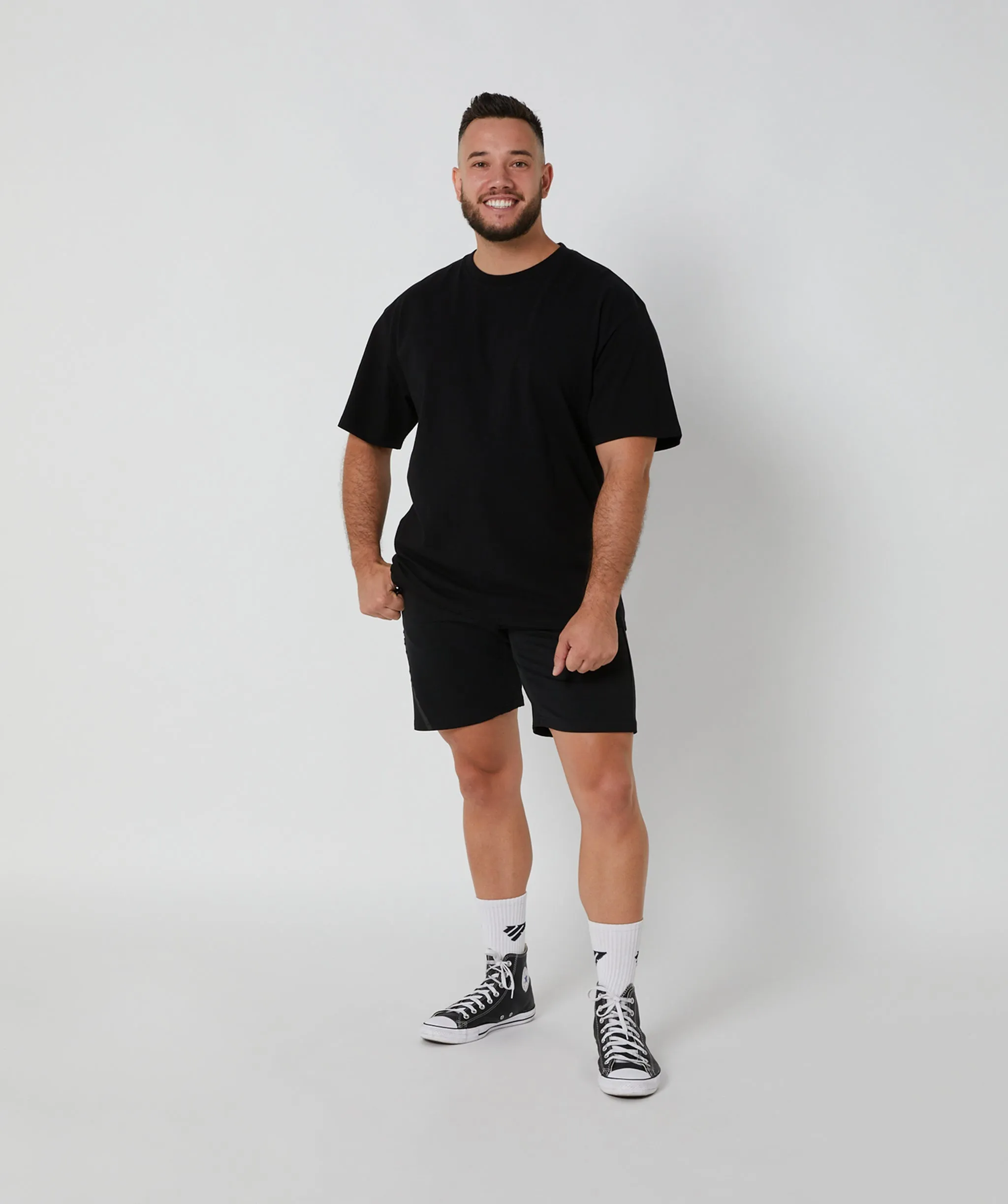 Oversized Apex Tee Black/White