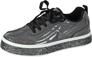 Slip on Walking Shoes Women Dressy PU Leather Non Slip Running Shoes Wide Width Breathable Sports Workout Tennis Shoes Lightweight Fashion Sneakers