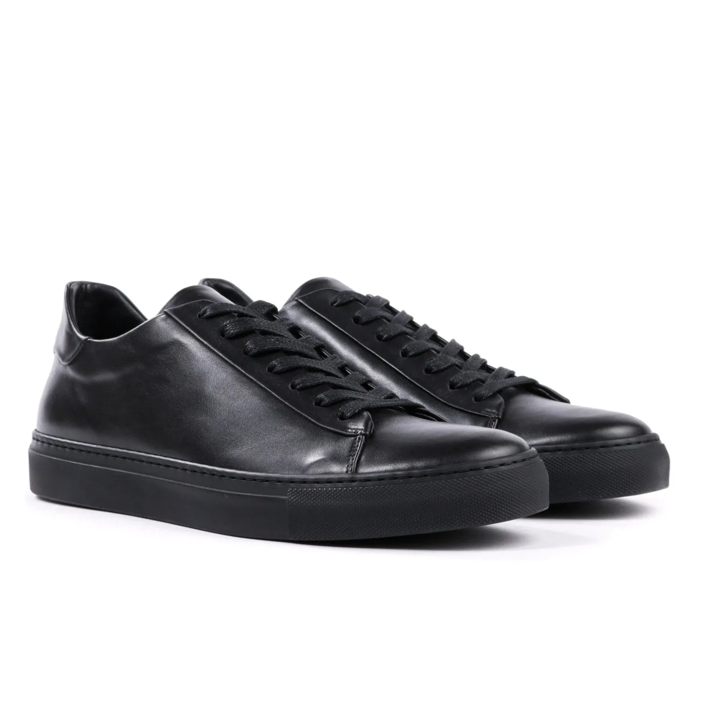 WINGS   HORNS COURT LOW SOFTY LEATHER BLACK / BLACK